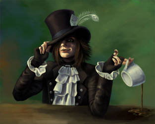 Mad as a Hatter Self Portrait by Kitsune-aka-Cettie