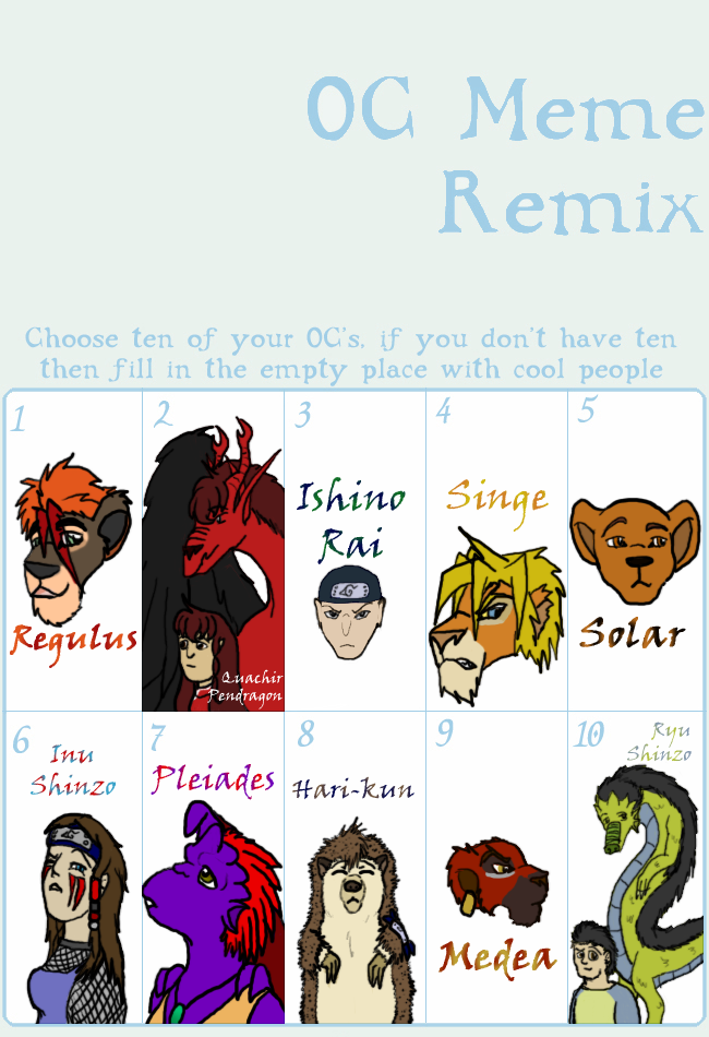 OC MEME - Pannel 1 of 20 by Quachir