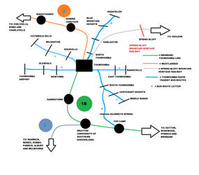 My Fantasy version Toowoomba railway map