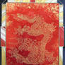 Gold chinese dragon