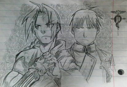 Edward Elric and Roy Mustang