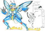 Medabot OC: Steel Butterfly by MidnightDJ-SK