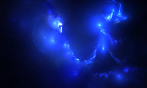 blue space nebula