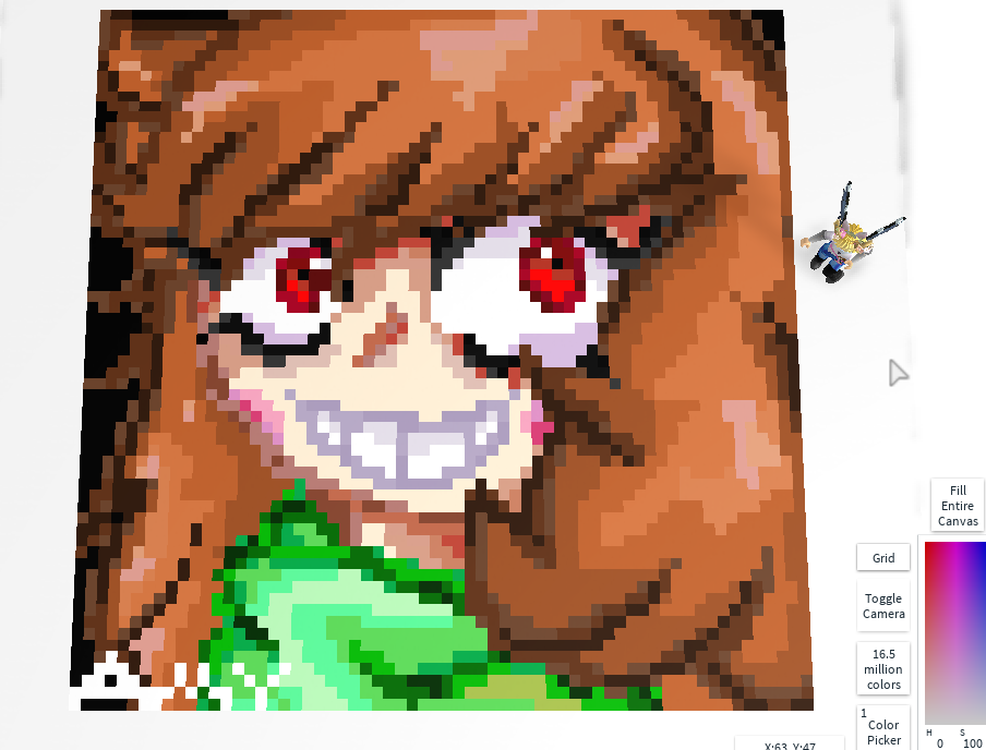 Roblox Pixel Art Chara By Amy Artist Killer On Deviantart - roblox pixel art logo