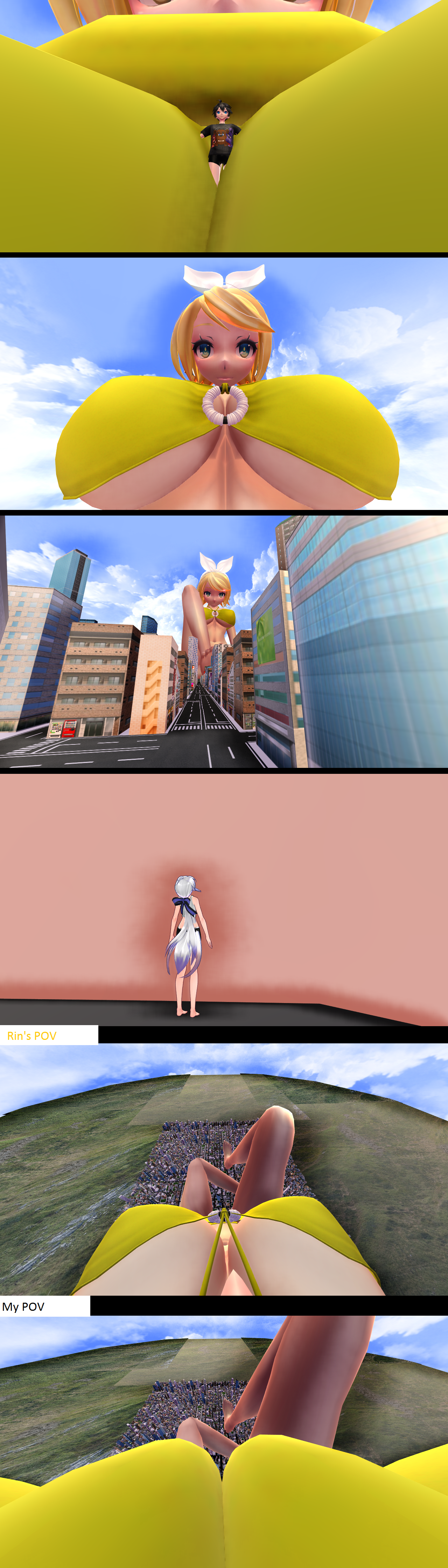 giantess Rin Kagamine