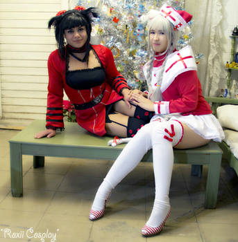 Neko sisters celebrating Christmas~!