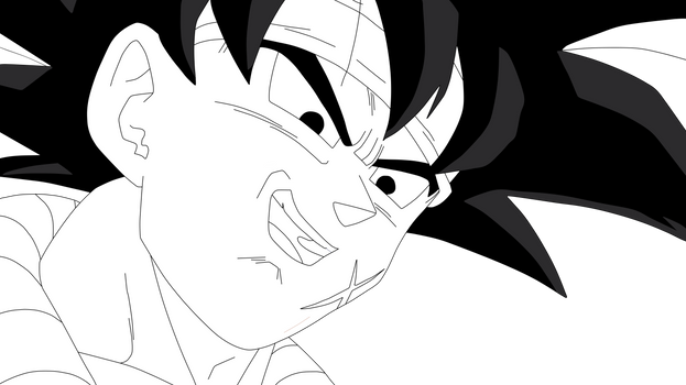 Evil Bardock DB Xenoverse 2 LINEART