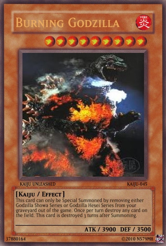 godzilla yugioh cards Godzilla: The Monster Comic Art Collection 280 pages. Burning Godzilla by N579M8 on