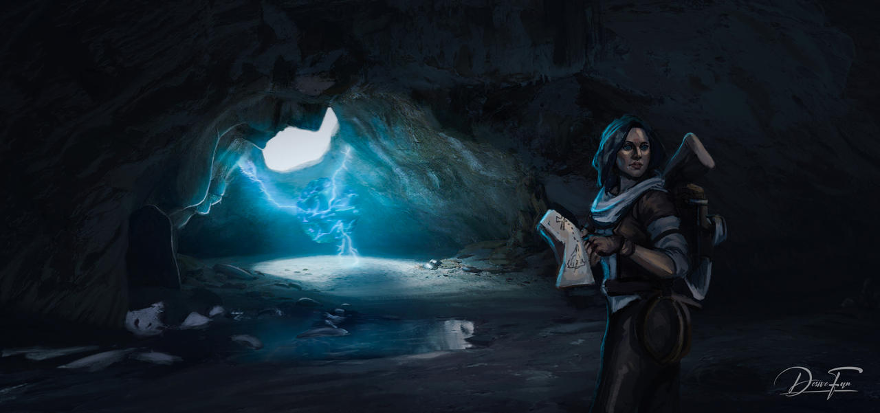 Cave (I found something!) by DesiveFan on DeviantArt