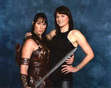 Xena and Lucy Lawless