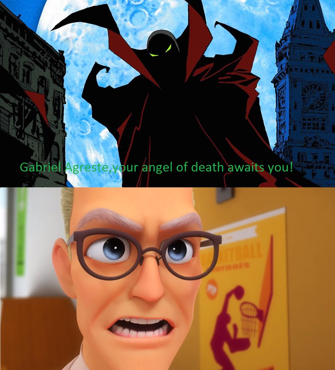 Spawn Scares Gabriel Agreste By Tron30 On Deviantart