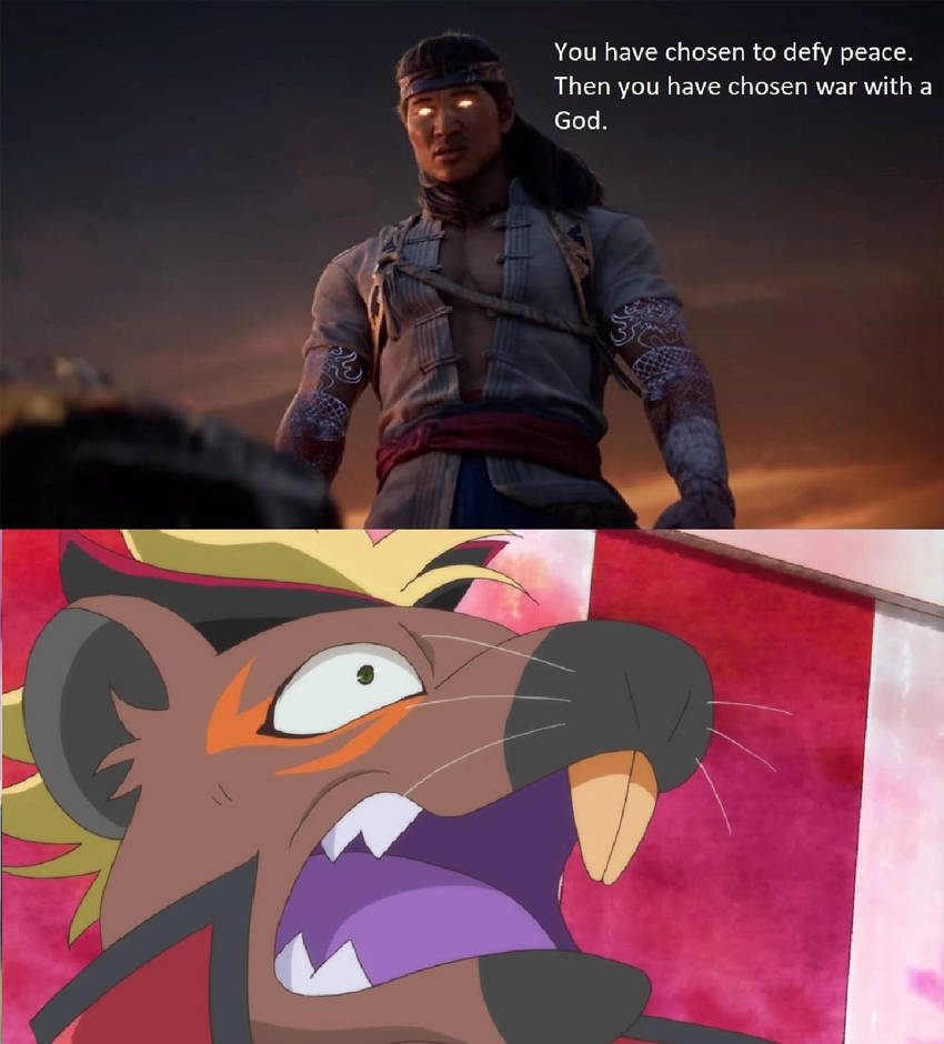 Fire God Liu Kang confronts Batetemoda by tron30 on DeviantArt