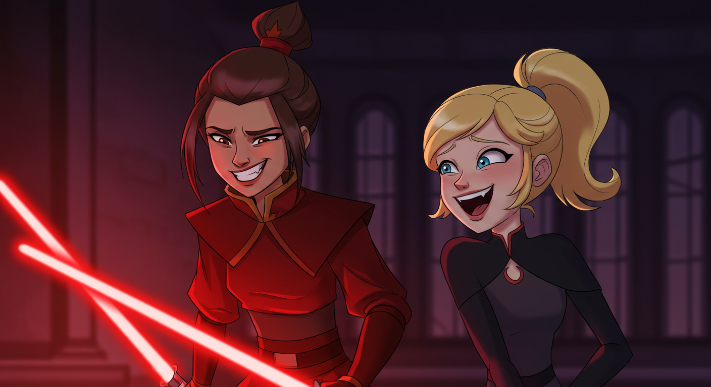 Azula and Chloe Bourgeois laughing part 1 by tron30 on DeviantArt