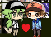 N and Touya Shimeji Love