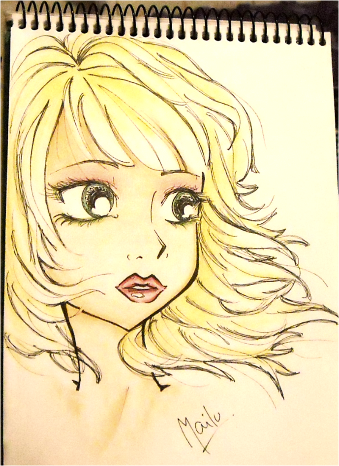 Chica Anime Rubia a Color by MaiiLuuu on DeviantArt Chica Anime Rubia a Color by MaiiLuuu on DeviantArt