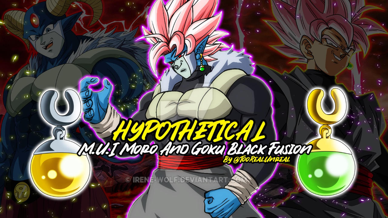 Potara Fusing Ultra Instinct Moro And Goku Black Potara Fusion by UnrealEntGaming01 ...