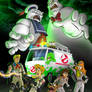 Scooby and the gang as Ghostbusters old and new!