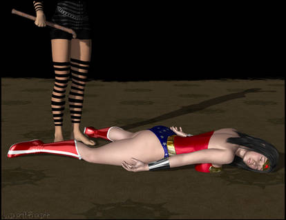 Wonder Woman Knocked Out 02