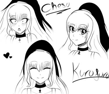 Chesu Kurufuru Random heads :Fairy Tail Oc: