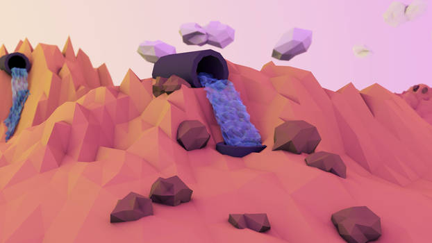 1st Low-Poly landscape