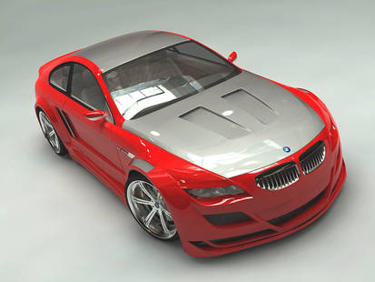 the red bmw m6