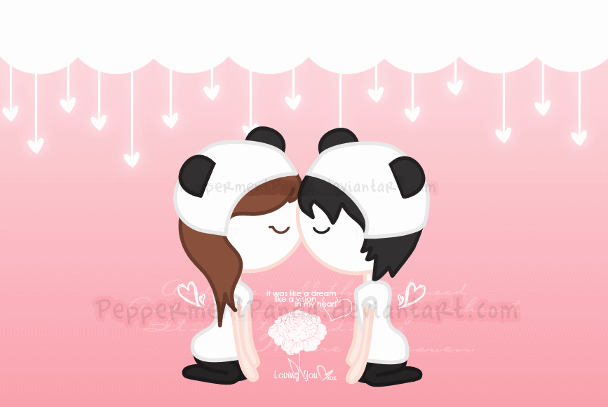 Chibi Panda Couple by PeppermentPanda on DeviantArt