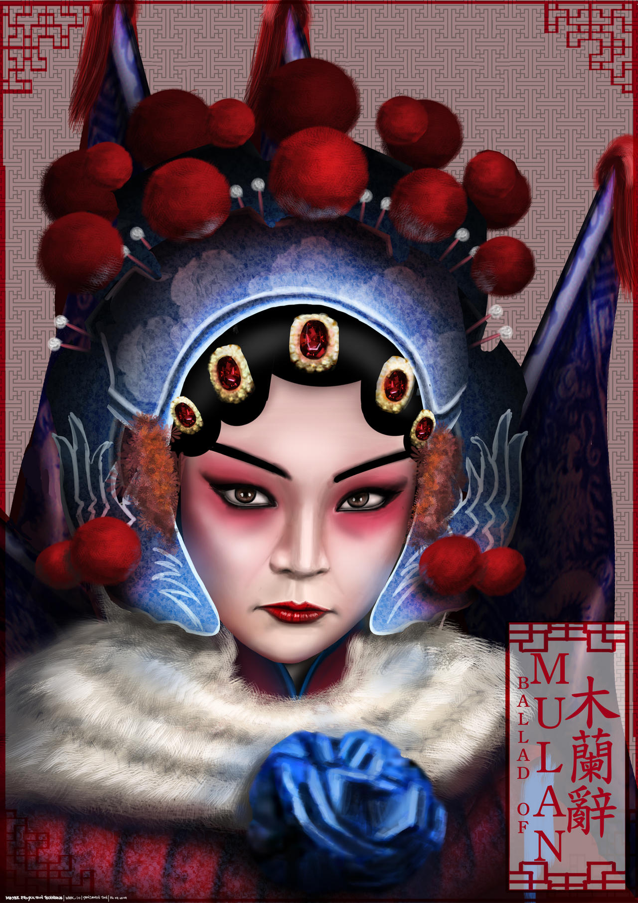 MuLan Chinese Opera Portrait