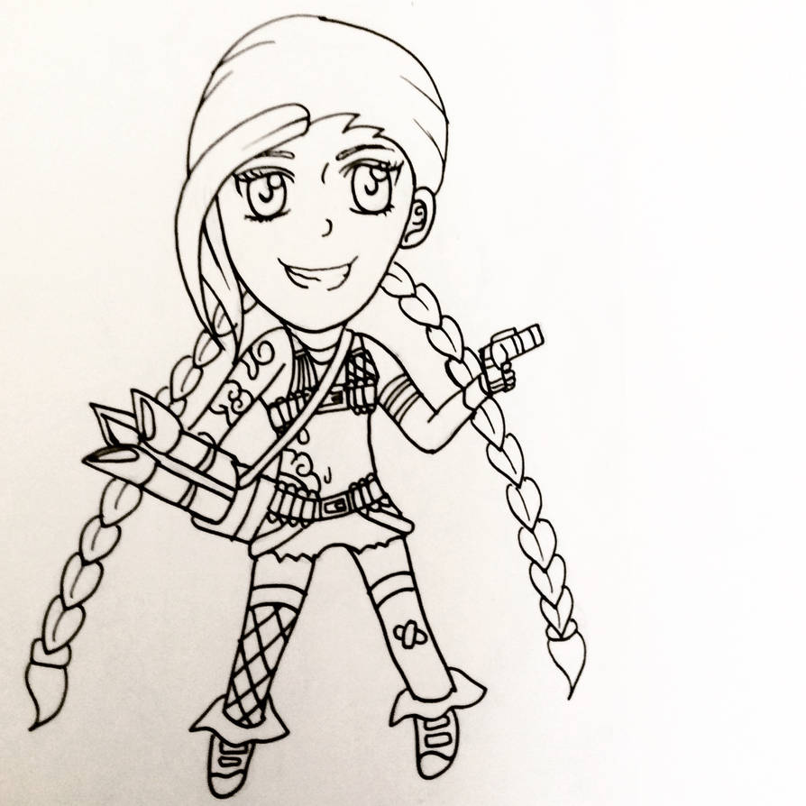 Jinx Sketch by Eternal--Art on DeviantArt