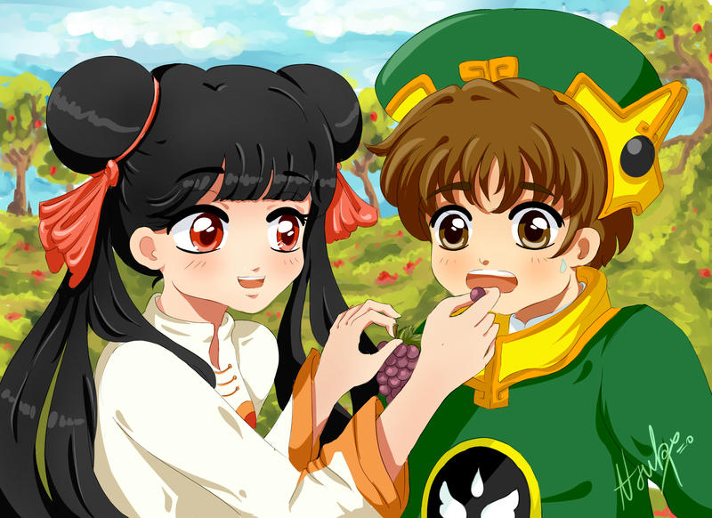 Yummy! Meiling and Syaoran