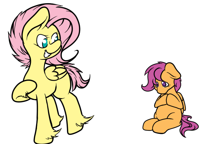 Swap: Fluttershy Scootaloo