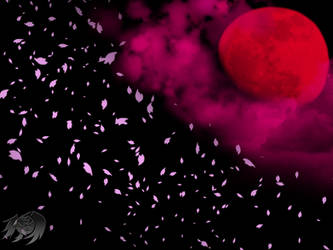 the moon red