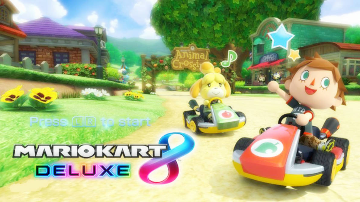 Mario Kart 8 Deluxe Title Screen Animal Crossing By mario-kart-8-deluxe-title-screen-animal-crossing-by