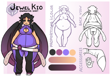 Commission - Jewel Character sheet