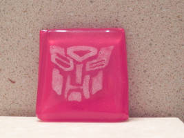 Commissioned Glass Autobot pendant