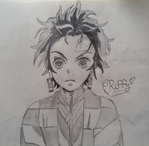 Tanjiro Kamado - Desenho de felipe_rueuwi5737 - Gartic