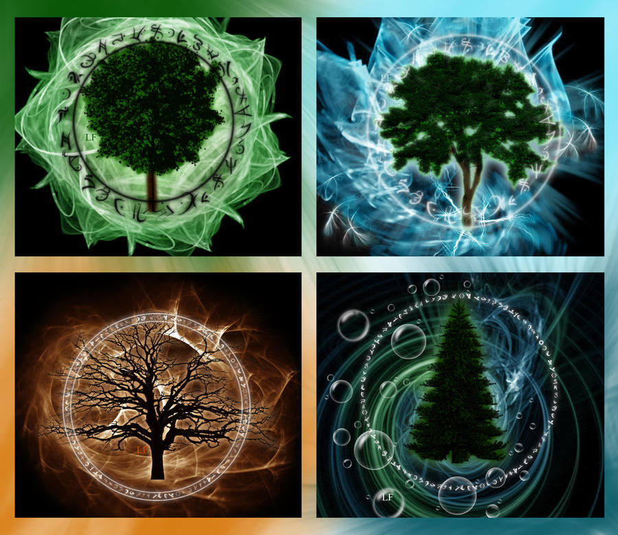 elemental trees by Slow-Chemical-Design on DeviantArt