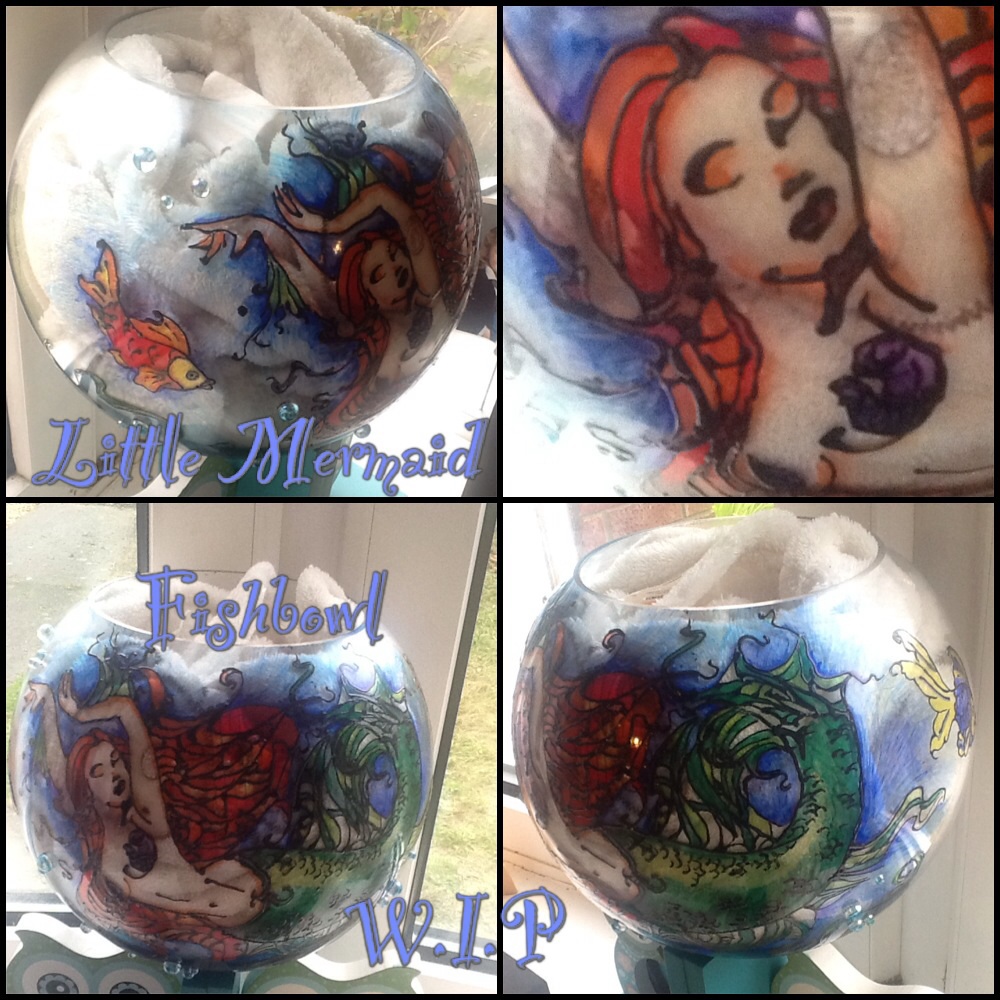 Little mermaid fishbowl wip