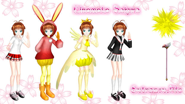 MMD-NewComer:Kinomoto Sakura pack No.1