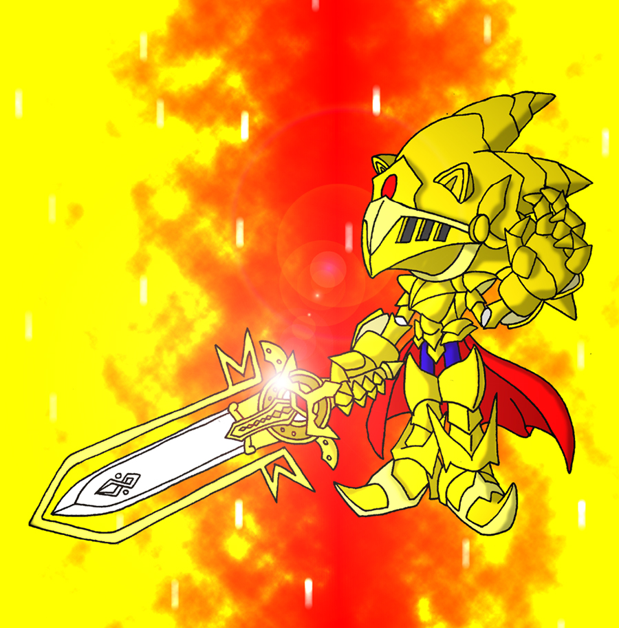 Golden Knight Excalibur Sonic by Wakeangel2001 on DeviantArt