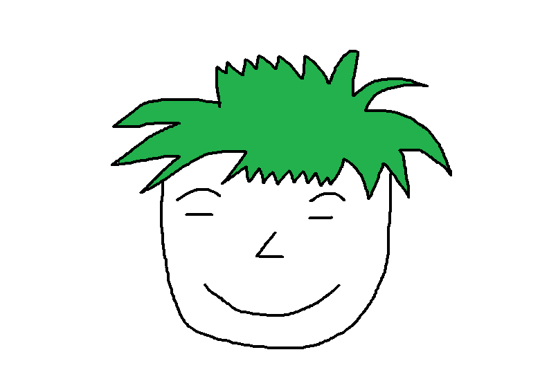 Green Haired Man