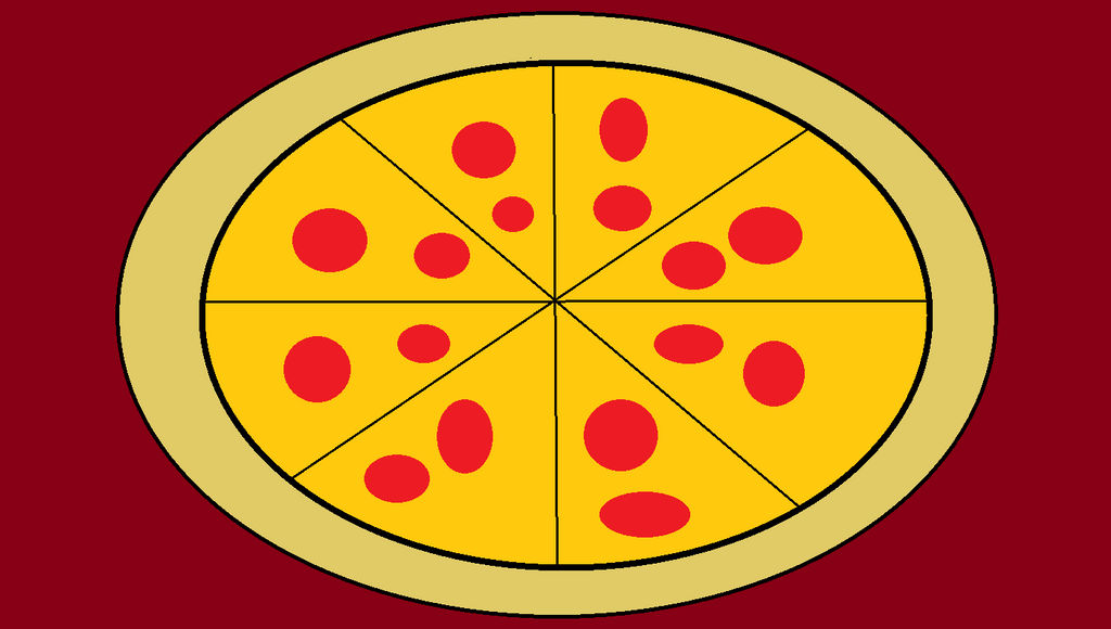 Drawing of a Pepperoni Pizza