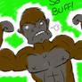 My bro the buff-ass gorilla.