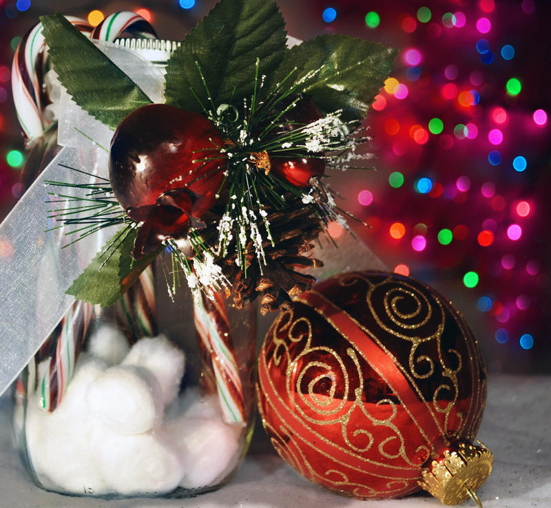 Christmas Lights Still Life-Bokeh Photography