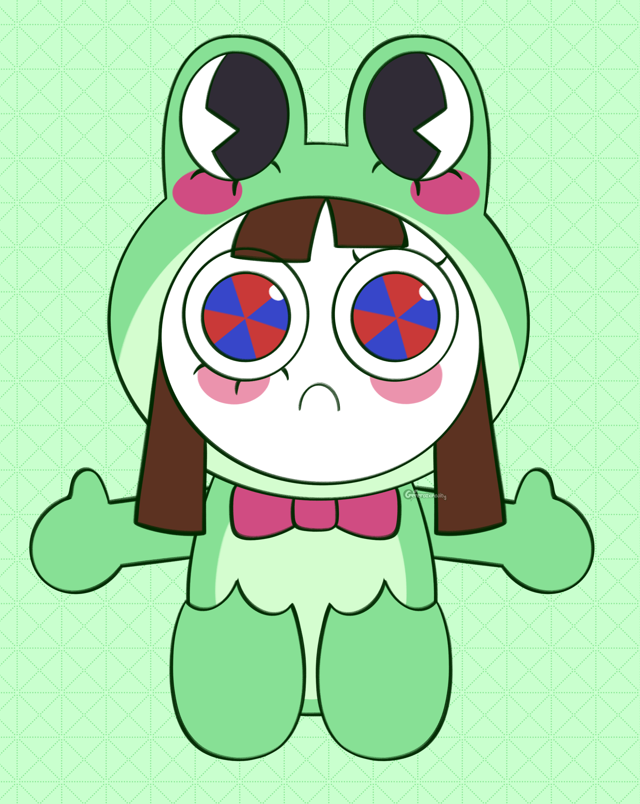 Ribbit-Suit Pomni Plush by Generationality on DeviantArt