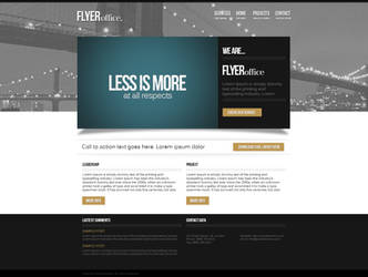 Flyer Office Wordpress theme design