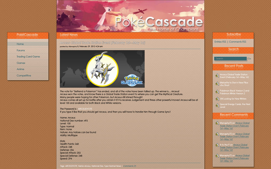 PokeCascade Website Design V3