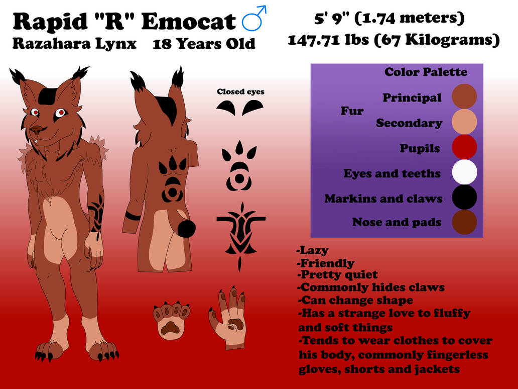 Body Base Rcat Ref R Reference Sheet by RapidFire117 on DeviantArt