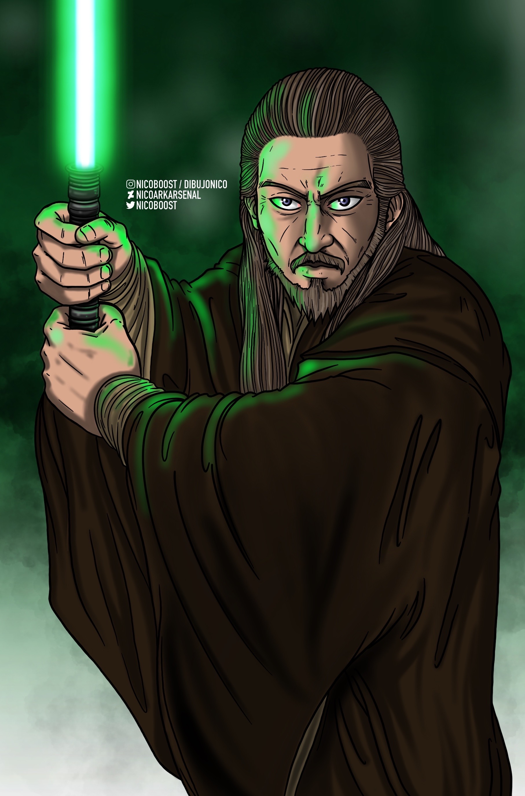 Qui Gon Jinn by editsulli on DeviantArt