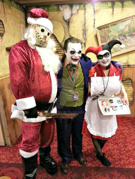 A Joker A Harley and a Jason Santa?