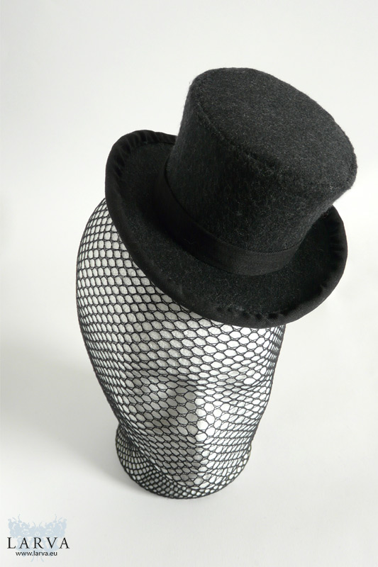 Grey Mini Top Hat